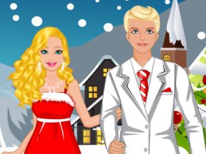 Barbie Christmas Dress-Up Fashion Game